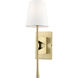 None Wall Sconce Wall Light in Vintage Brass